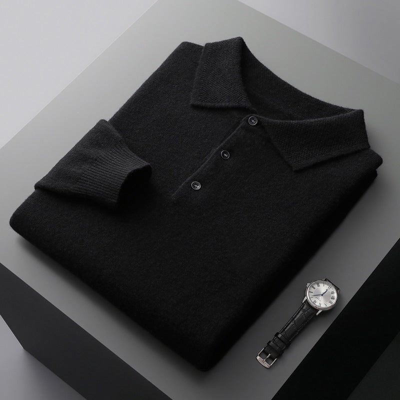 Soft Long Sleeve Polo Shirt Classic Fit For Smart Casual - Nalani - UK Fashion Clothing and Decor