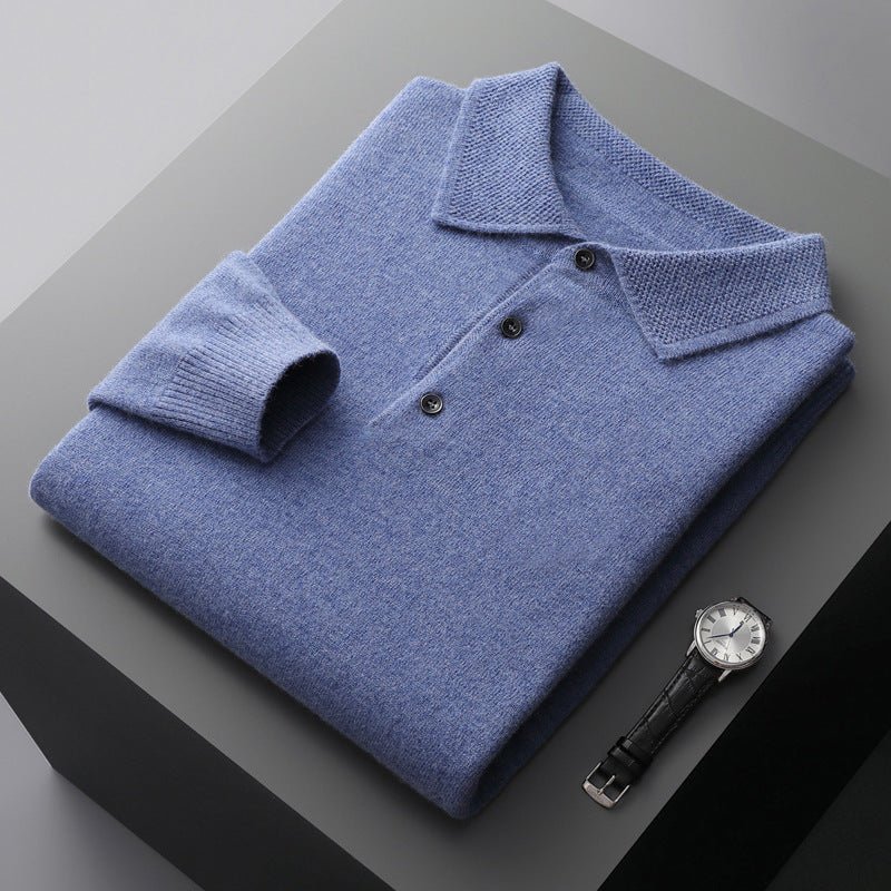Soft Long Sleeve Polo Shirt Classic Fit For Smart Casual - Nalani - UK Fashion Clothing and Decor