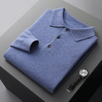 Soft Long Sleeve Polo Shirt Classic Fit For Smart Casual - Nalani - UK Fashion Clothing and Decor