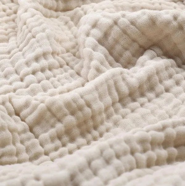 Soft Muslin Throw Blanket – Lightweight Cotton Muslin Blanket, Warm & Breathable, for Couch & Bed, 6 Colors, 3 Sizes - Nalani - Fashion Clothing and Decor