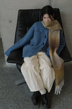 Soft Wool Blend Gradient Fringe Scarf Long Knit Wrap - Nalani - UK Fashion Clothing and Decor