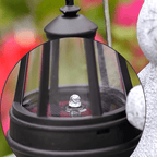 Solar Cat Garden Light Outdoor Cat Lamp with Metal Charm - Nalani - UK Fashion Clothing and Decor