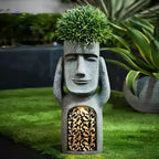 Solar LED Face Planter For Outdoor Garden Illumination - Nalani - UK Fashion Clothing and Decor