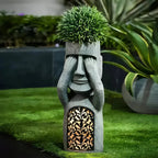 Solar LED Face Planter For Outdoor Garden Illumination - Nalani - UK Fashion Clothing and Decor