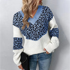 Solis | Women's Colorblock Sweater - Long Sleeve Contrast Panel Pullover - Nalani - Fashion Clothing and Decor