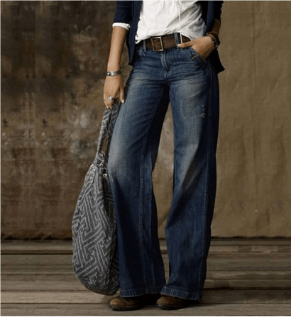 Sorelle | Women's Vintage Baggy Straight Leg Jeans | High Waist - Nalani - Fashion Clothing and Decor