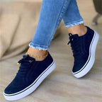 Soril | Casual lace - up sneakers for women with a round toe | Flat - Nalani - Fashion Clothing and Decor