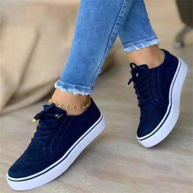 Soril | Casual lace - up sneakers for women with a round toe | Flat - Nalani - Fashion Clothing and Decor