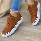 Soril | Casual lace - up sneakers for women with a round toe | Flat - Nalani - Fashion Clothing and Decor