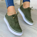 Soril | Casual lace - up sneakers for women with a round toe | Flat - Nalani - Fashion Clothing and Decor