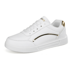 Soril | Fashionable low - top sneakers for women with gold details | Lace - up closure - Nalani - Fashion Clothing and Decor