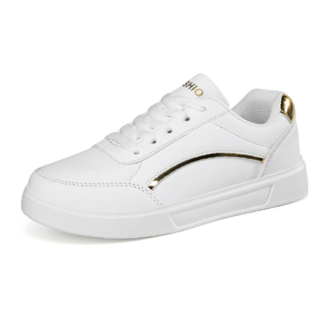Soril | Fashionable low - top sneakers for women with gold details | Lace - up closure - Nalani - Fashion Clothing and Decor