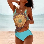 Soril Swimwear | Boho Tankini Set for Women with a Slim Fit | Two - Piece - Nalani - Fashion Clothing and Decor