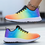 Soril | Women's Casual Knit Sneakers with Laces | Walking Shoes - Nalani - Fashion Clothing and Decor