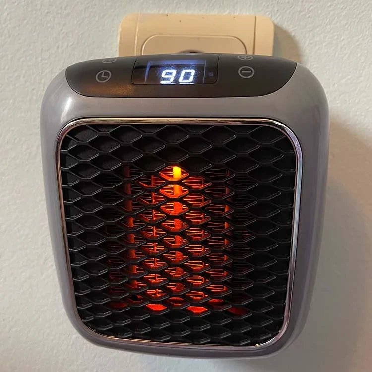 Space Heater with Modern Design – Compact Electric Heater with Timer, Tip-Over & Overheat Protection – EcoHeat - Nalani - Fashion Clothing and Decor