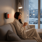 Space Heater with Modern Design – Compact Electric Heater with Timer, Tip-Over & Overheat Protection – EcoHeat - Nalani - Fashion Clothing and Decor