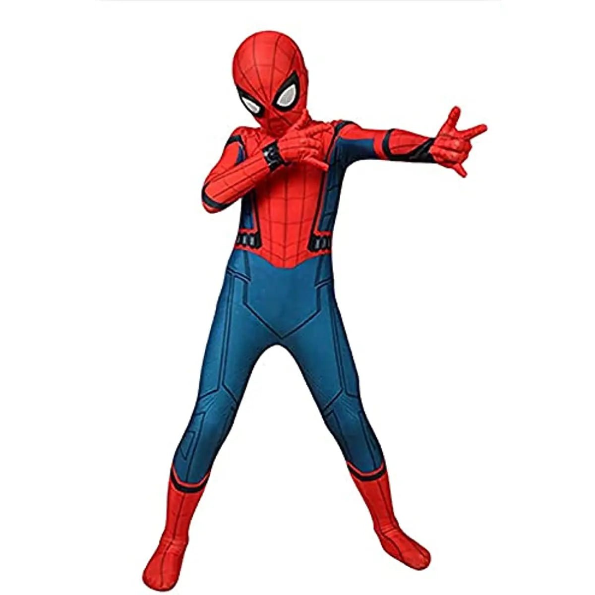 Spider Superhero Costume for Kids – Full Body Hero Suit with Mask for Halloween & Dress Up, Boys & Girls, 39-59 in - Nalani - Fashion Clothing and Decor