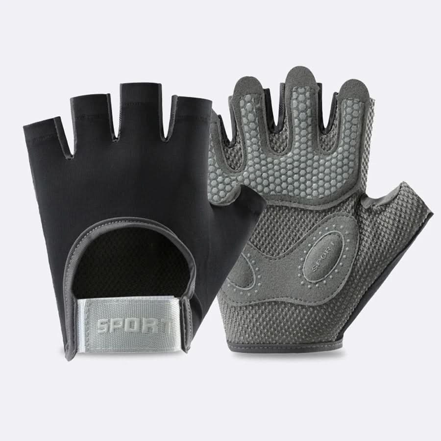 Sport & Fitness Gloves – Half Finger Workout Gloves for Weightlifting, Kettlebell & Cycling, Unisex, S–L – GripMax - Nalani - Fashion Clothing and Decor