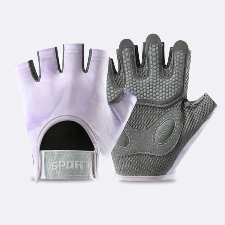 Sport & Fitness Gloves – Half Finger Workout Gloves for Weightlifting, Kettlebell & Cycling, Unisex, S–L – GripMax - Nalani - Fashion Clothing and Decor