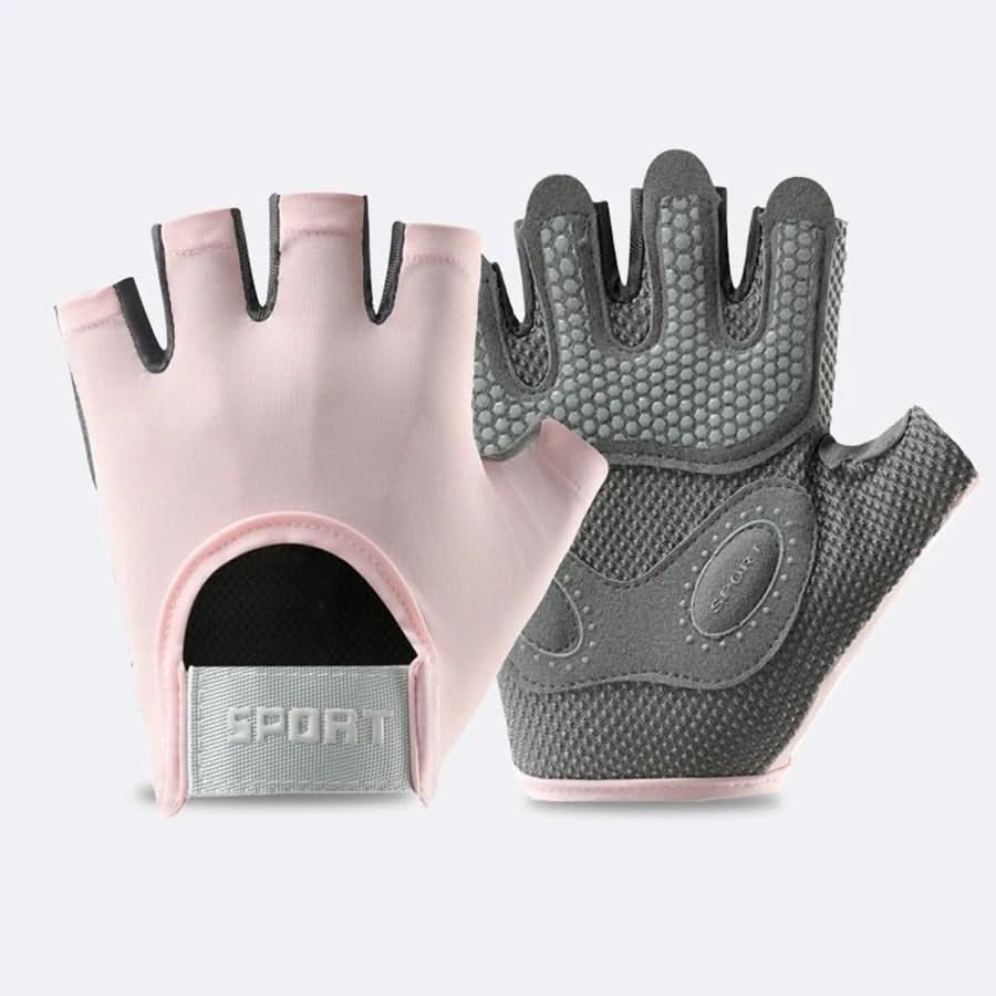 Sport & Fitness Gloves – Half Finger Workout Gloves for Weightlifting, Kettlebell & Cycling, Unisex, S–L – GripMax - Nalani - Fashion Clothing and Decor