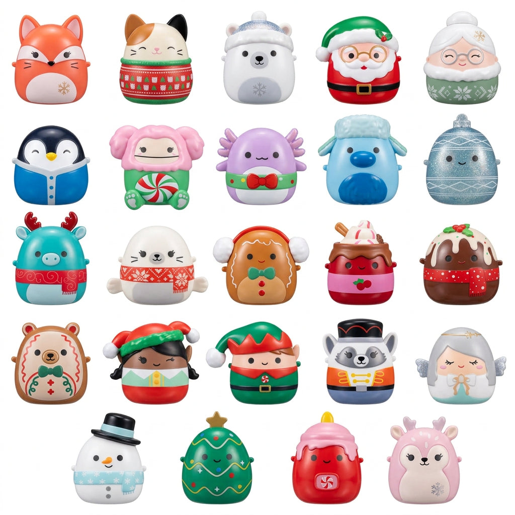 Squishmallows Advent Calendar Gift With 24 Mini Christmas