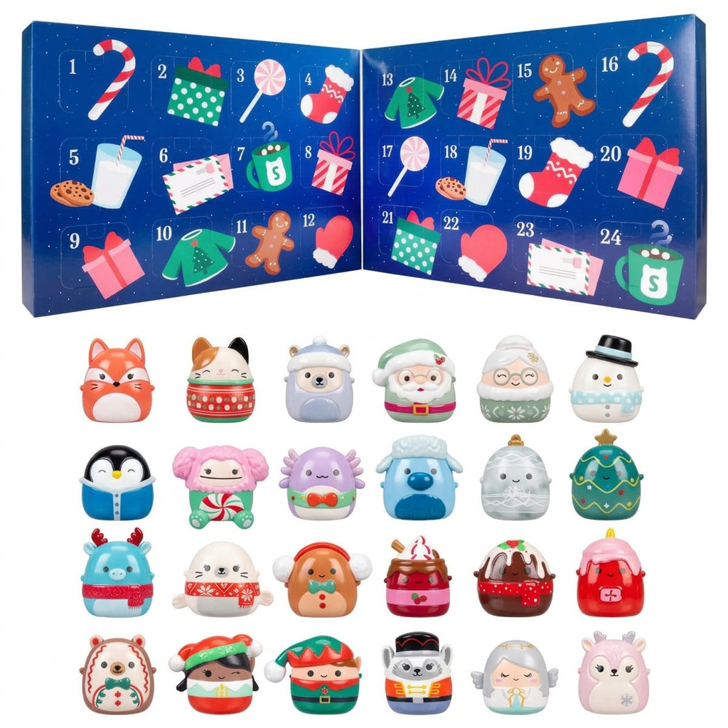 Squishmallows Advent Calendar Gift With 24 Mini Christmas
