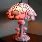 Stained Glass Table Lamp – Enchanting Mushroom & Flower Bedside Lamp, Decorative Night Light, 8 Designs – DreamGlow - Nalani - Fashion Clothing and Decor