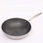 Stainless Steel Non-Stick Frying Pan – Scratch-Resistant Honeycomb Skillet, 7-Ply, Induction & Oven Safe, PFOA-Free - Nalani - Fashion Clothing and Decor