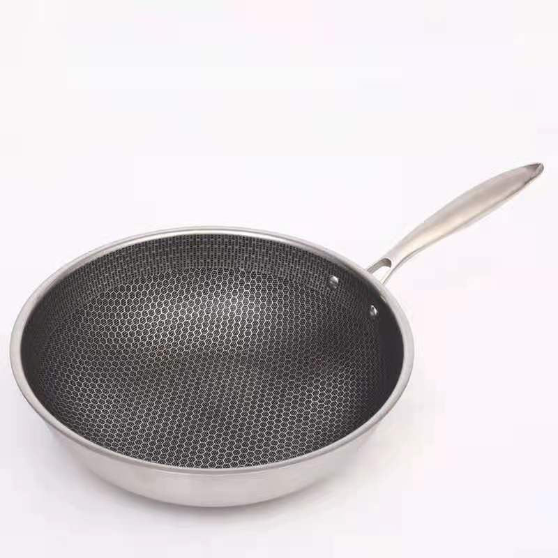 Stainless Steel Non-Stick Frying Pan – Scratch-Resistant Honeycomb Skillet, 7-Ply, Induction & Oven Safe, PFOA-Free - Nalani - Fashion Clothing and Decor
