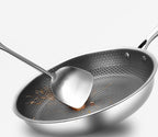 Stainless Steel Non-Stick Frying Pan – Scratch-Resistant Honeycomb Skillet, 7-Ply, Induction & Oven Safe, PFOA-Free - Nalani - Fashion Clothing and Decor