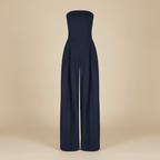 Strapless Jumpsuit With Wide Leg Silhouette And Structured Bodice - Nalani - UK and AUS Fashion Clothing and Decor