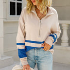 Striped pullover sweater for women - Nalani - UK Fashion Clothing and Decor