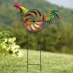 Stunning Iridescent Wind Spinner Rooster Garden Decor - Nalani - UK Fashion Clothing and Decor