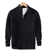 Stylish Half Zip Sweater For Casual And Smart Everyday Wear - Nalani - UK Fashion Clothing and Decor
