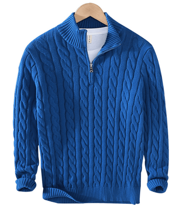 Stylish Half Zip Sweater For Casual And Smart Everyday Wear - Nalani - UK Fashion Clothing and Decor