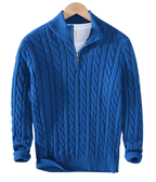 Stylish Half Zip Sweater For Casual And Smart Everyday Wear - Nalani - UK Fashion Clothing and Decor