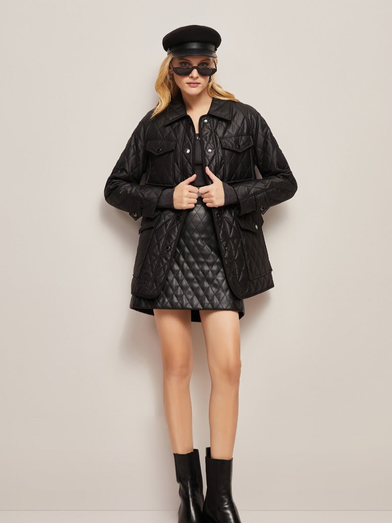 Stylish Insulated Autumn Jacket With Fashion Accents - Nalani - UK Fashion Clothing and Decor