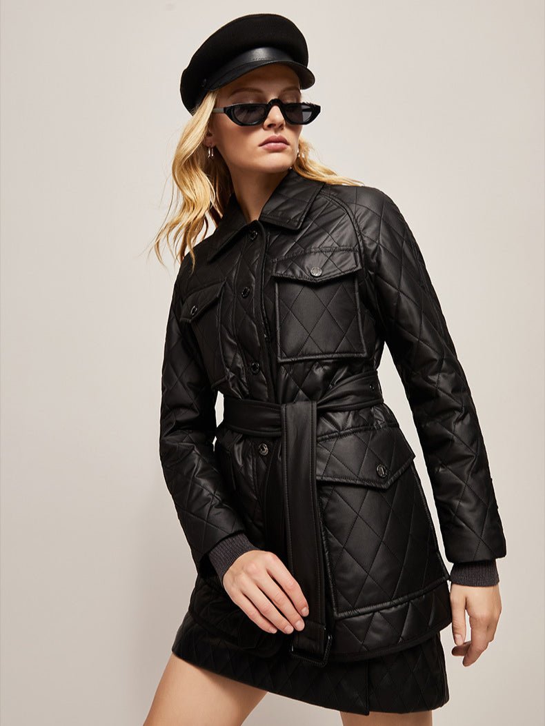 Stylish Insulated Autumn Jacket With Fashion Accents - Nalani - UK Fashion Clothing and Decor