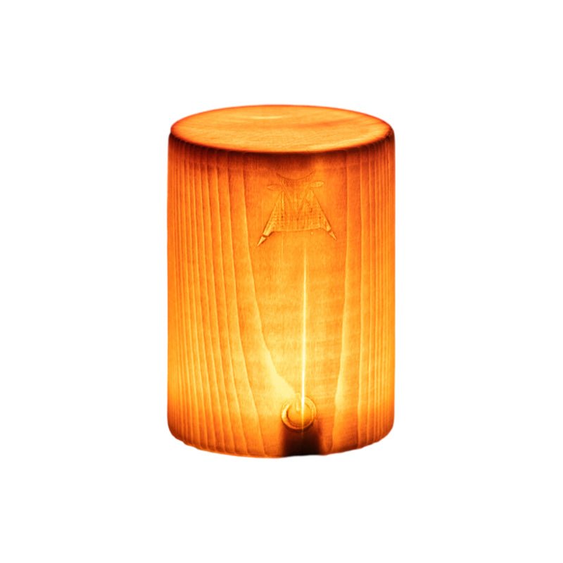 Stylish LED Table Lamp – Cordless Wood-Look Night Light, Rechargeable Touch Lamp for Nightstand & Desk, 3 Shapes – WoodGlow - Nalani - Fashion Clothing and Decor
