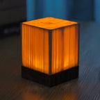 Stylish LED Table Lamp – Cordless Wood-Look Night Light, Rechargeable Touch Lamp for Nightstand & Desk, 3 Shapes – WoodGlow - Nalani - Fashion Clothing and Decor