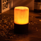 Stylish LED Table Lamp – Cordless Wood-Look Night Light, Rechargeable Touch Lamp for Nightstand & Desk, 3 Shapes – WoodGlow - Nalani - Fashion Clothing and Decor