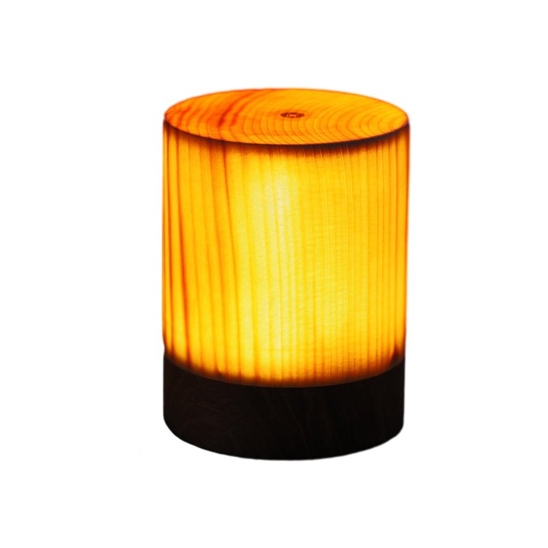 Stylish LED Table Lamp – Cordless Wood-Look Night Light, Rechargeable Touch Lamp for Nightstand & Desk, 3 Shapes – WoodGlow - Nalani - Fashion Clothing and Decor
