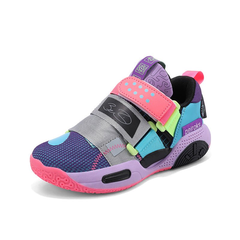 Stylish Velcro Sneakers for Boys Breathable Mesh Design - Nalani - UK Fashion Clothing and Decor