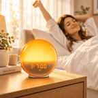 Sunrise Alarm Clock Radio with Wake-Up Light – Sunrise & Sunset Simulation, Calming Sounds, LED Display – GlowRise - Nalani - Fashion Clothing and Decor