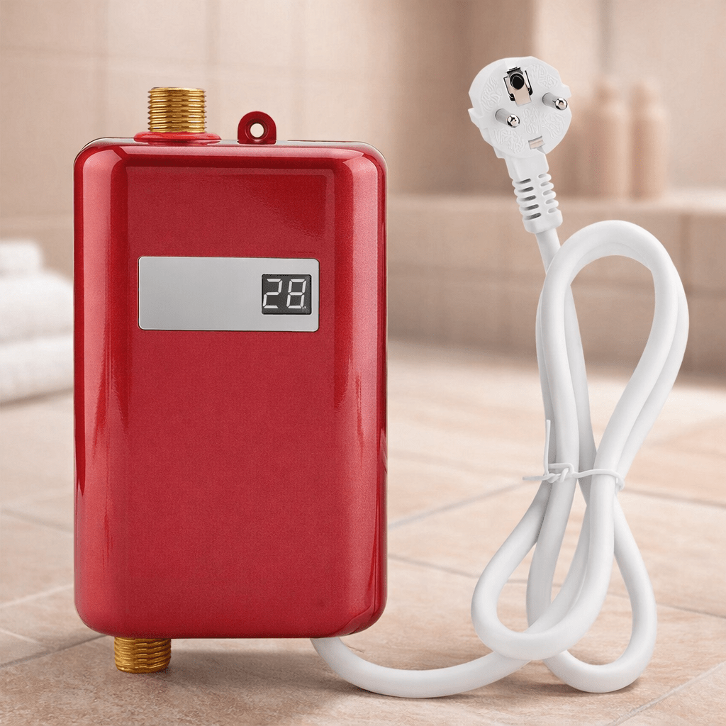 Tankless Electric Water Heater 3.8 kW – Compact Point-of-Use Instant Hot Water Heater up to 140°F with Overheat Protection - Nalani - Fashion Clothing and Decor
