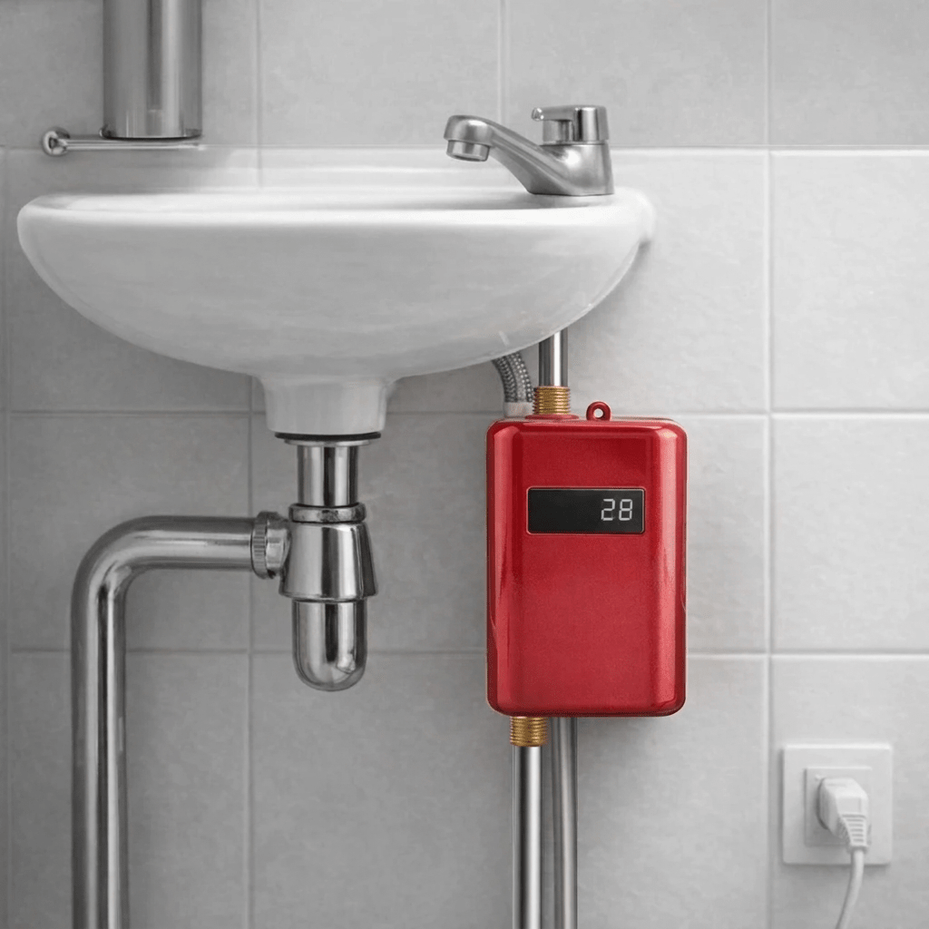 Tankless Electric Water Heater 3.8 kW – Compact Point-of-Use Instant Hot Water Heater up to 140°F with Overheat Protection - Nalani - Fashion Clothing and Decor