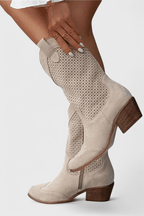 Tasana | Boots For Women | Western Style Block Heel - Nalani - Fashion Clothing and Decor