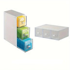 Tea & Kitchen Organizer with Drawer – Tea Bag Storage Box with 3 Drawers for Coffee Pods & Kitchen Items – Livvy - Nalani - Fashion Clothing and Decor