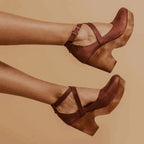 Teresa | Elegant Wedge Heels With Closed Toe And Ankle Strap For Women - Nalani - Fashion Clothing and Decor