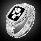 The Executive - Stainless Steel Apple Watch Mod With Rubber Watch Band - Nalani - Fashion Clothing and Decor